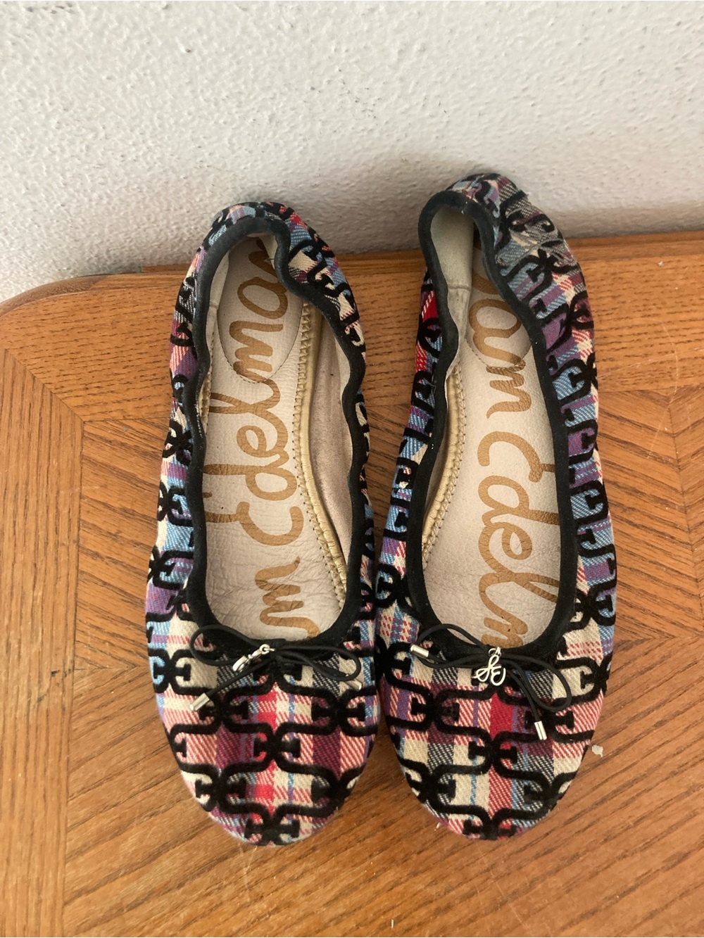 SAM EDELMAN Red, Blue and Cream “Felicia”Ballet Flats (9.5)